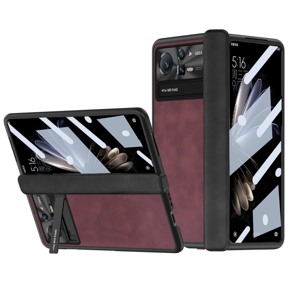 For Xiaomi Mix Fold 2 5G Hinge Protection All-Inclusive Cover Nappa Texture PU Leather PC Shell Kickstand Phone Case with Tempered Glass Film For Xiaomi Mix Fold 2 5G Hinge Protection All-Inclusive Cover Nappa Texture PU Leather PC Shell Kickstand Phone Case with Tempered Glass Film
